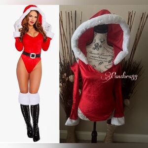 Santa hot baby costume